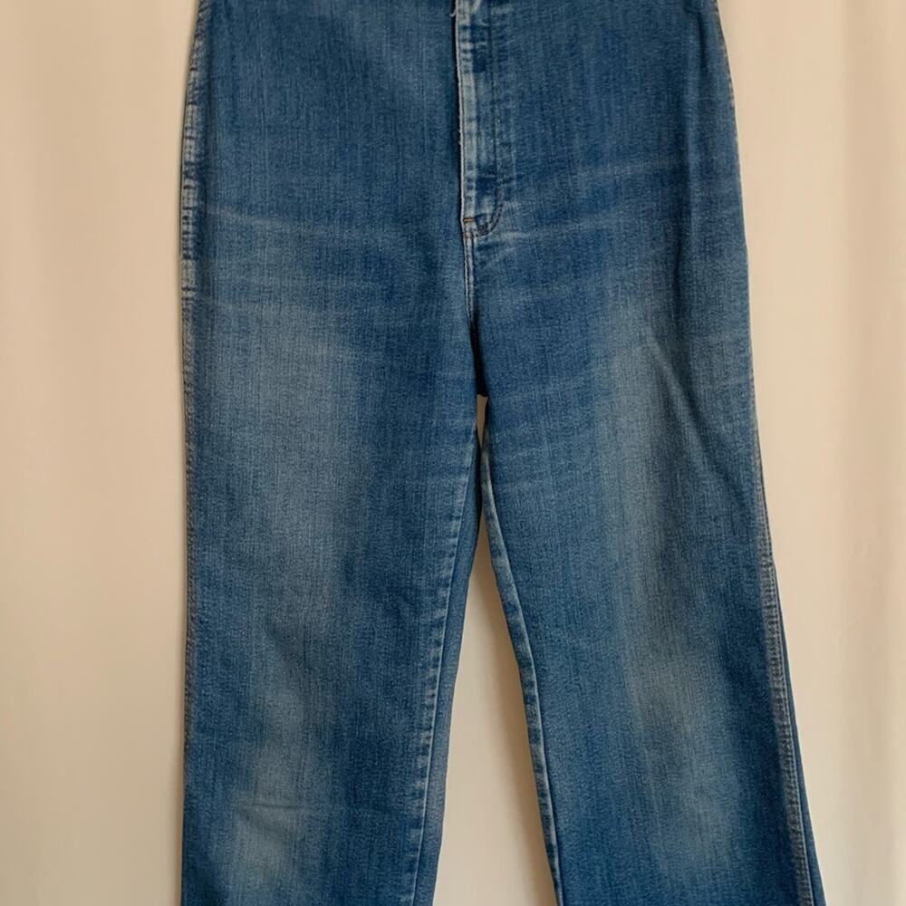 Vintage Levi's Highest Waisted Snap Button Jeans 1980's mom jean hemmed ankle - Picture 15 of 16
